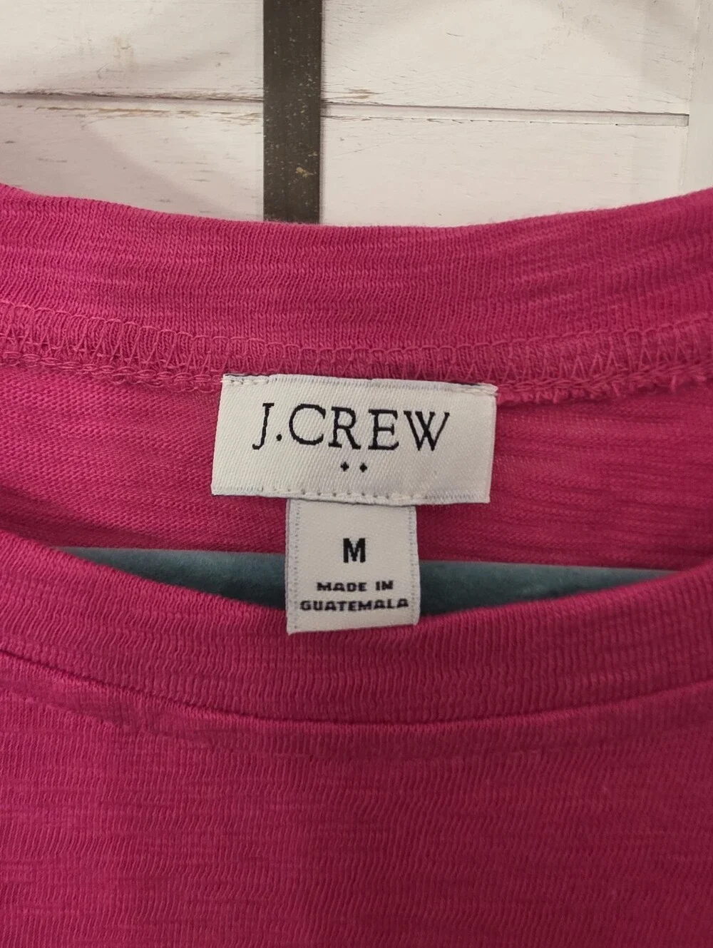 J Crew Pink Tie Waist T Shirt Dress 100% Cotton Size Medium